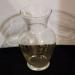 Vtg Clear Glass Flower Florist Water Vase